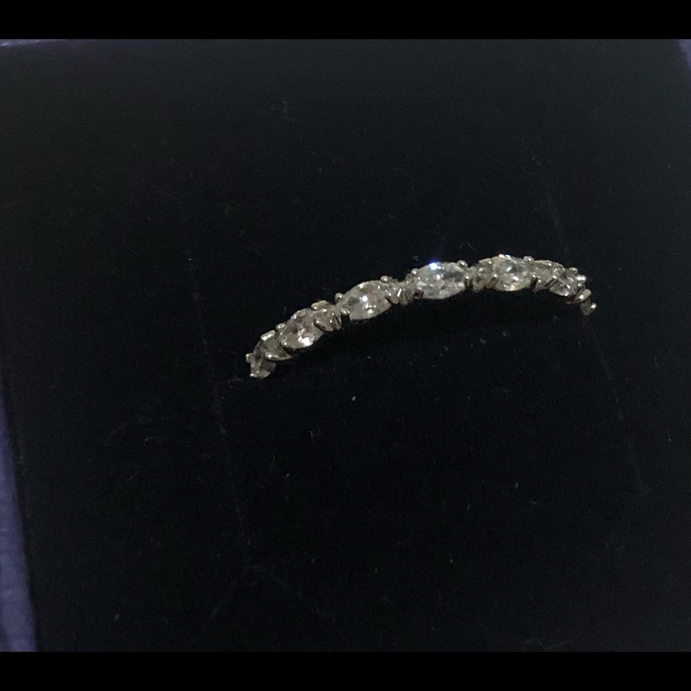 SWAROVSKI VITTORE MARQUISE RING, WHITE, RHODIUM PLATED.